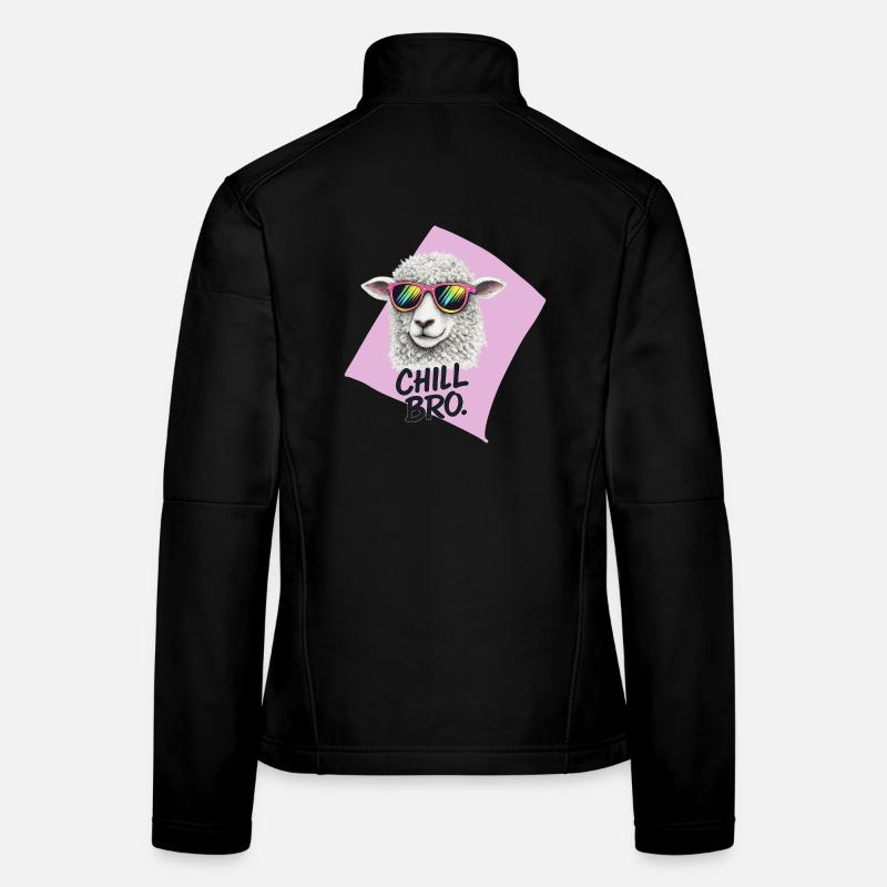 Chill Bro Schaf mit Sonnenbrille Frauen Softshelljacke