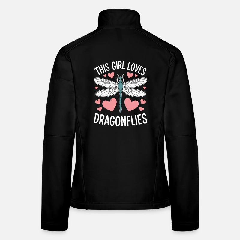 Libellules disant Libellules Drôle de cadeau des libellules Veste en tissu softshell Femme