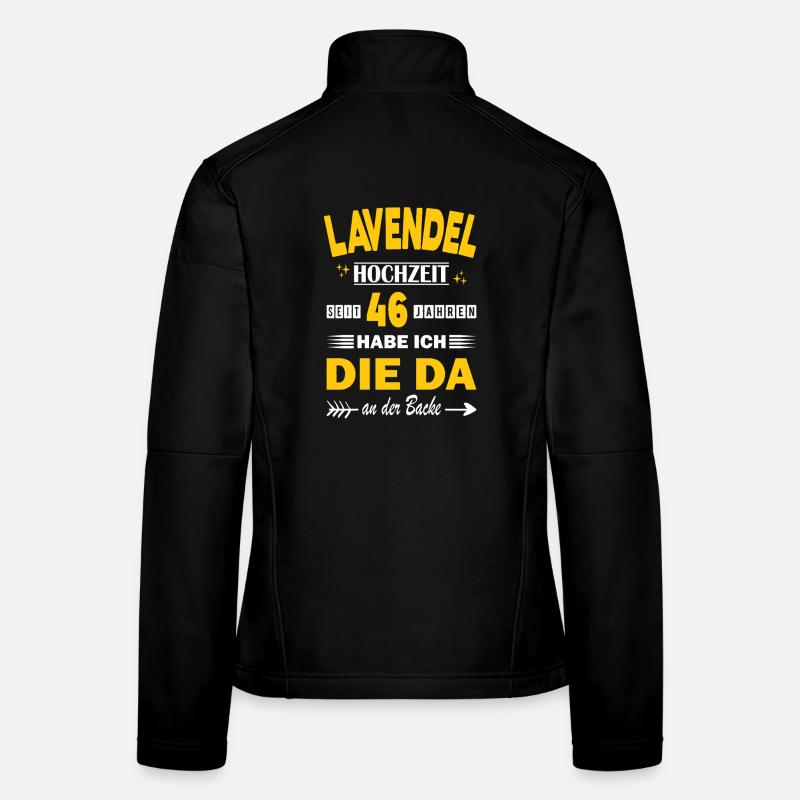 46 ans de relation Anniversaire de mariage Veste en tissu softshell Femme