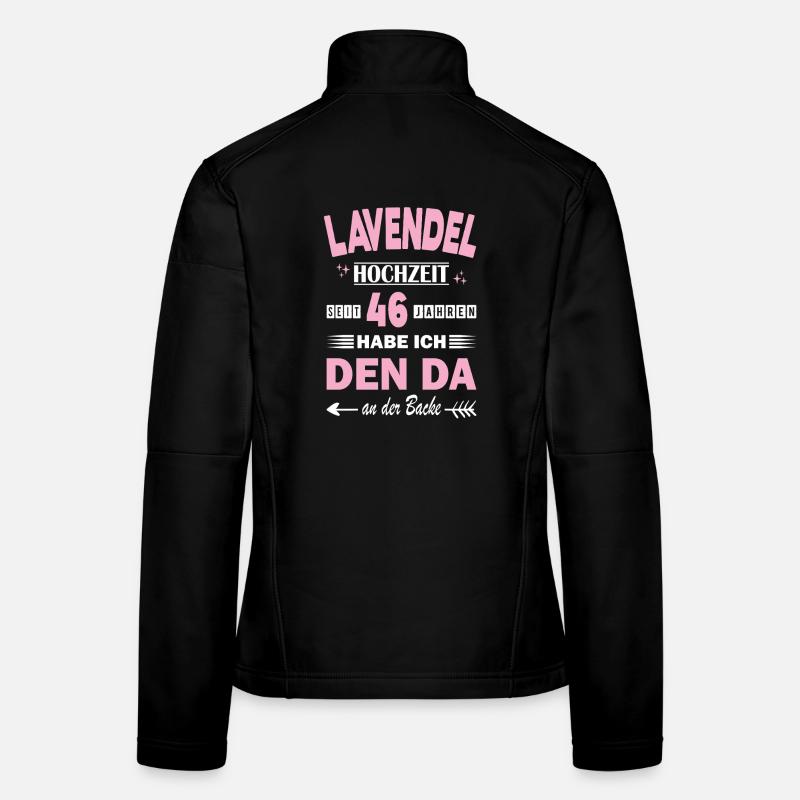 46 ans de relation Anniversaire de mariage Veste en tissu softshell Femme