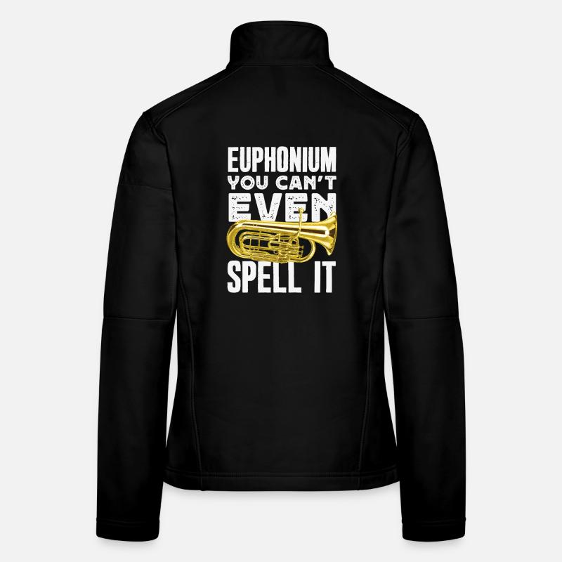 Vintage Euphonium Spieler Frauen Softshelljacke