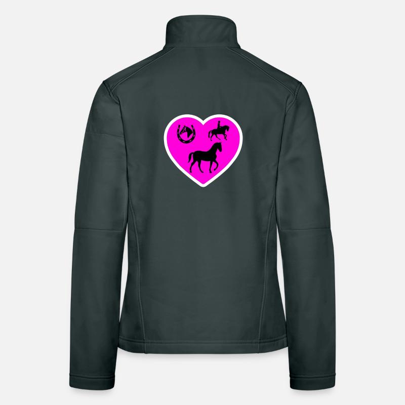 Pferde Frauen Softshelljacke