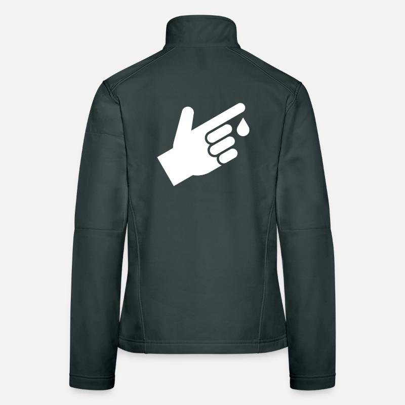 Bluttest, Bluttropfen Frauen Softshelljacke