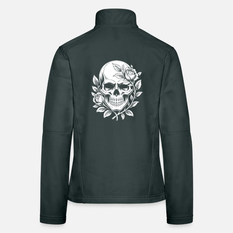 Roses Skull Skull Women's Softshell Jacket