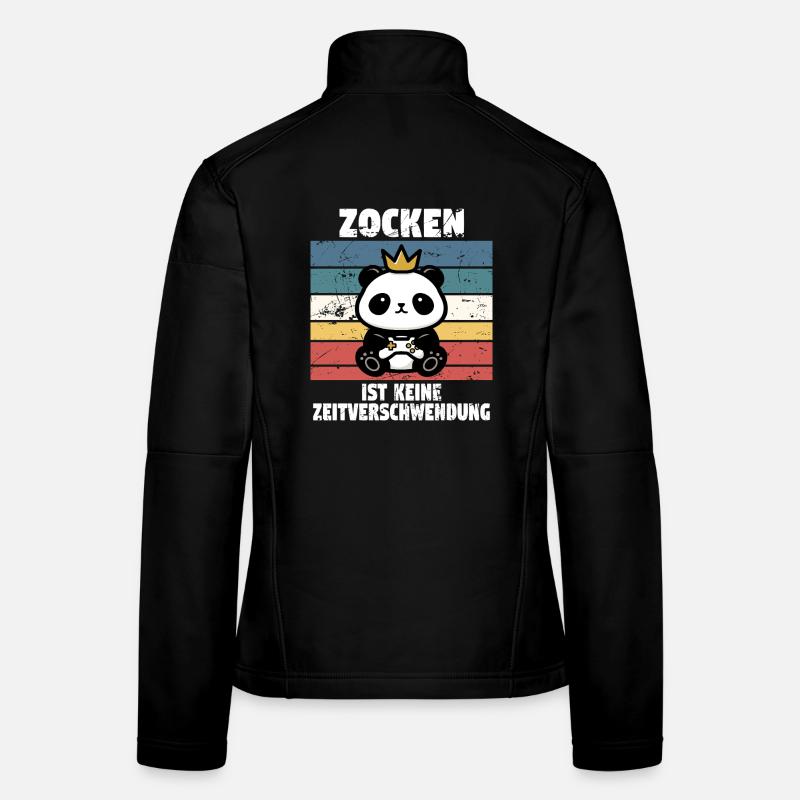 Les jeux vidéo ne sont pas une perte de temps. Veste en tissu softshell Femme