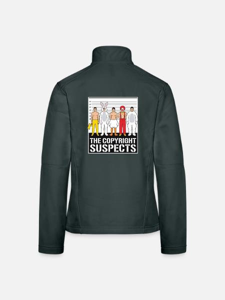 the copyright suspects - Women's Softshell Jacket - black - Back