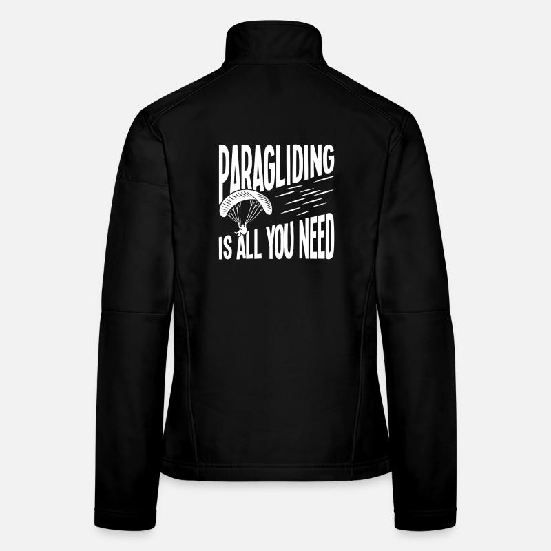 Le parapente, c’est tout ce dont tu as besoin Veste en tissu softshell Femme