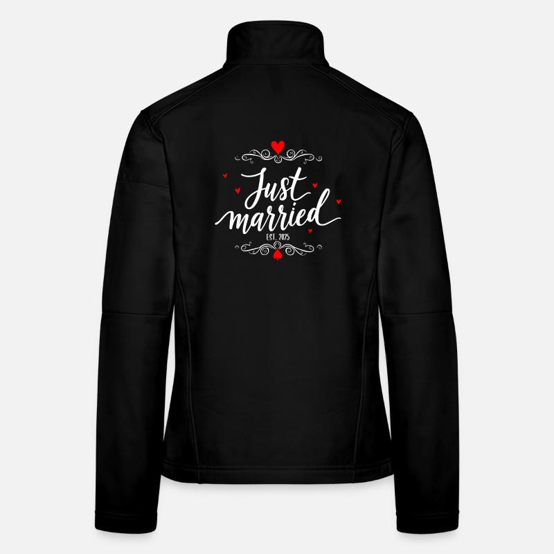 Design de mariage Newly Married Veste en tissu softshell Femme