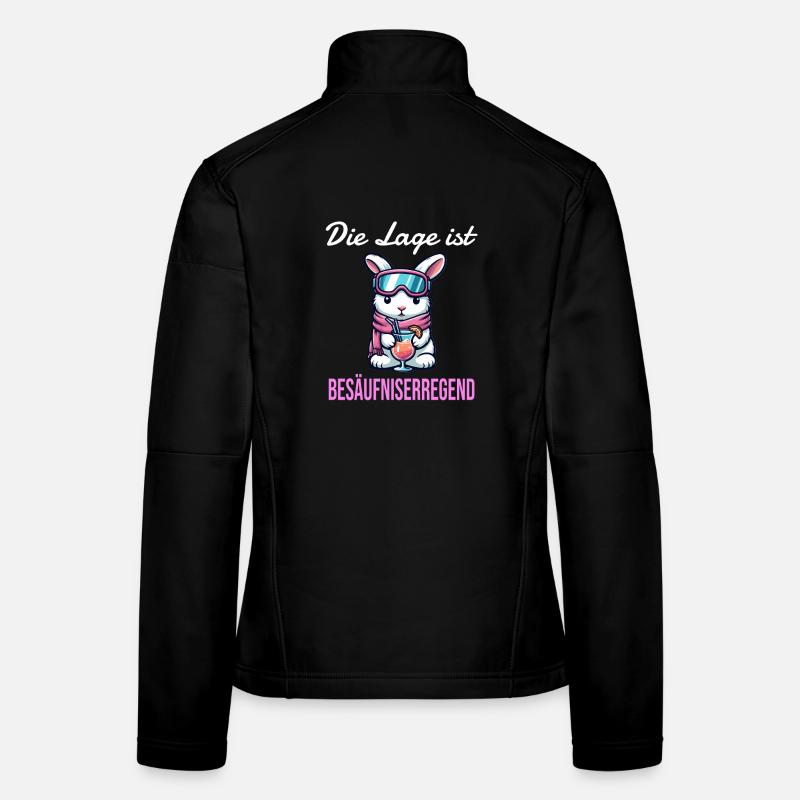 Ski bunny après-ski La situation dégénère Veste en tissu softshell Femme