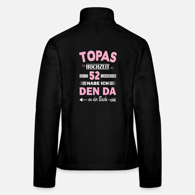 52 ans de relation Anniversaire de mariage Veste en tissu softshell Femme