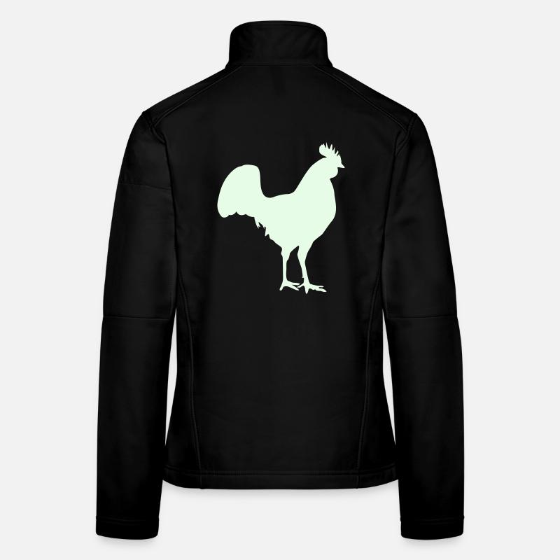Rooster Silhouette Women's Softshell Jacket