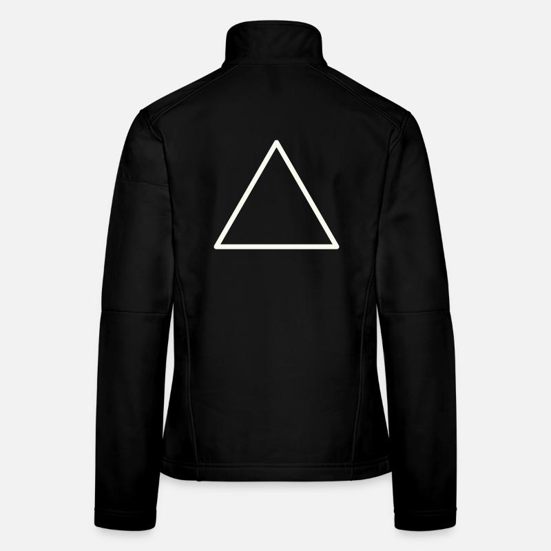 Contour géométrique du triangle Veste en tissu softshell Femme