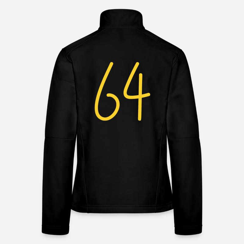 64 - Frauen Softshelljacke - Schwarz