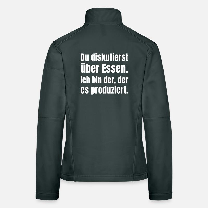 Essensdiskurs Typografie Frauen Softshelljacke