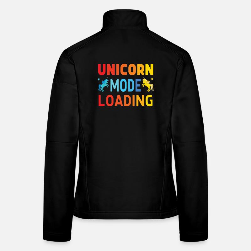 Unicorn mode loading Frauen Softshelljacke