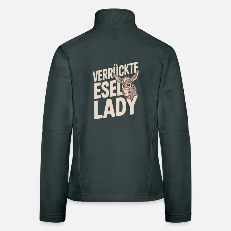 Idiot de la folle Âne Drôle d’âne Veste en tissu softshell Femme