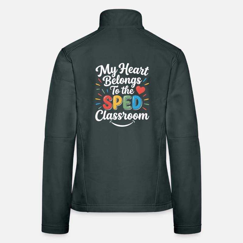 SPED Teacher Inclusive Education Special Needs Women's Softshell Jacket