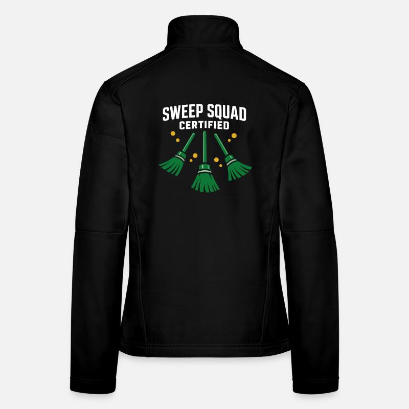 Curling Funny Sweep Hard Besen Cardio Frauen Softshelljacke