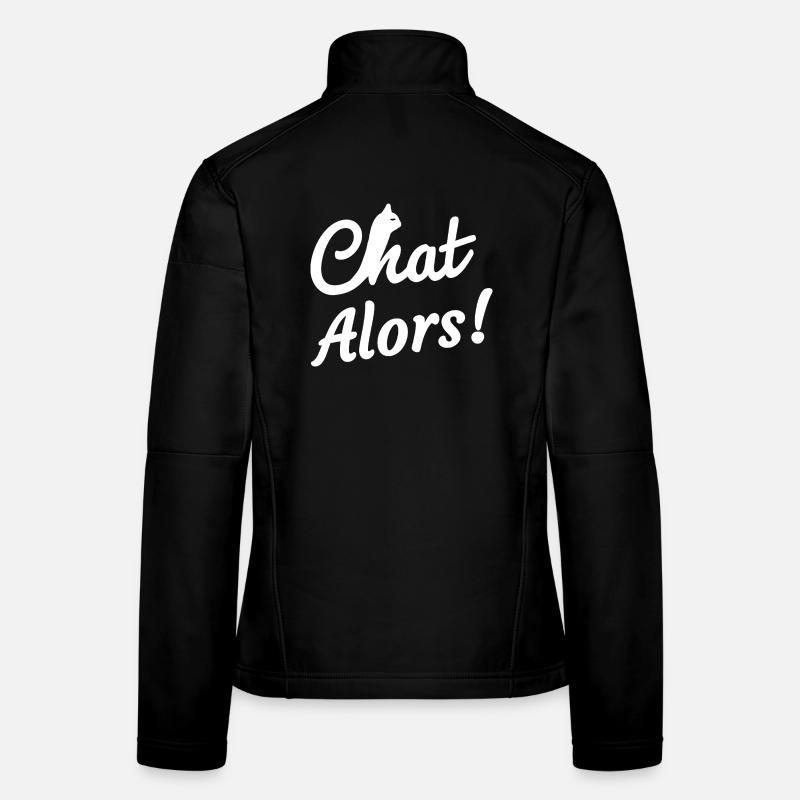Chat Alors! Veste en tissu softshell Femme
