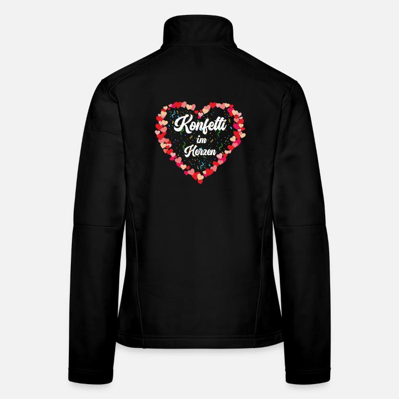 Confettis dans le cœur – Costume de carnaval Veste en tissu softshell Femme