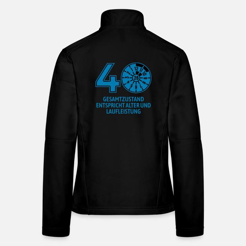 HU janvier 2026 - 40 ans - cadeau d’anniversaire Veste en tissu softshell Femme