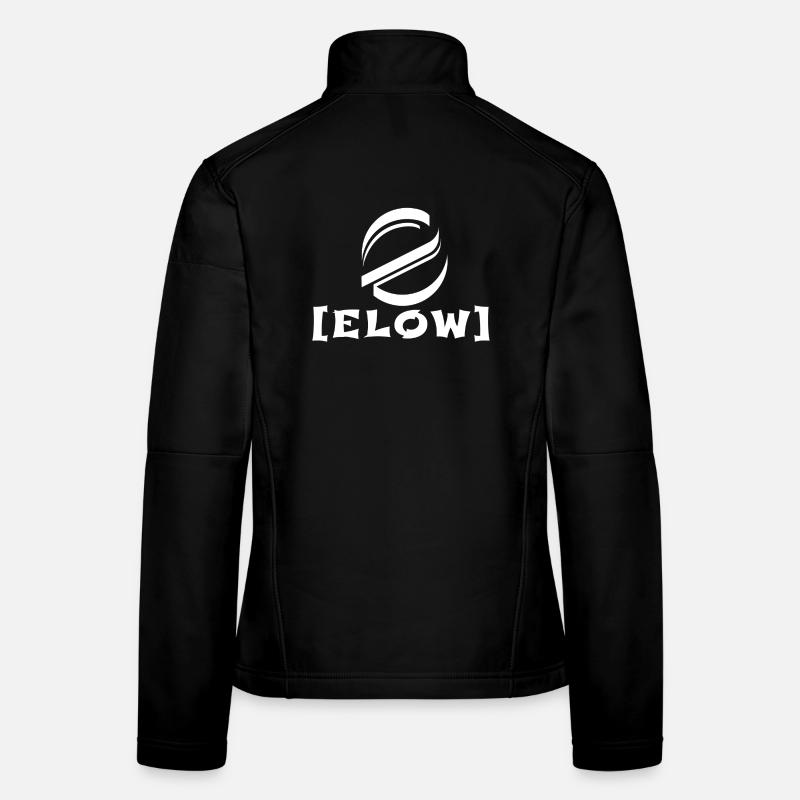 Logo mit Schriftzug - Frauen Softshelljacke - Schwarz