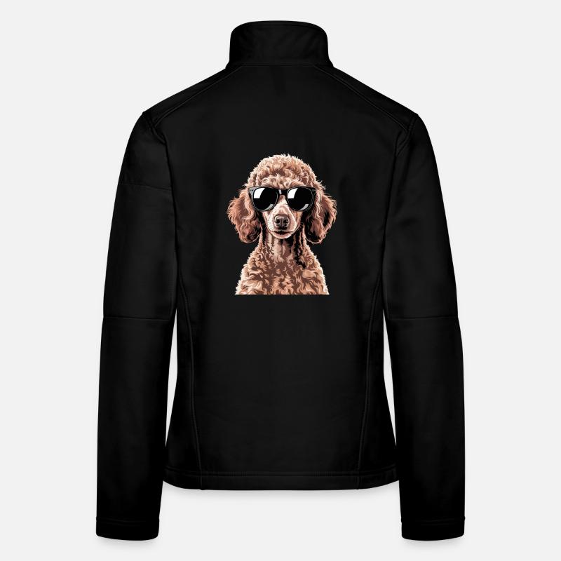 Brauner Pudel Frauen Softshelljacke