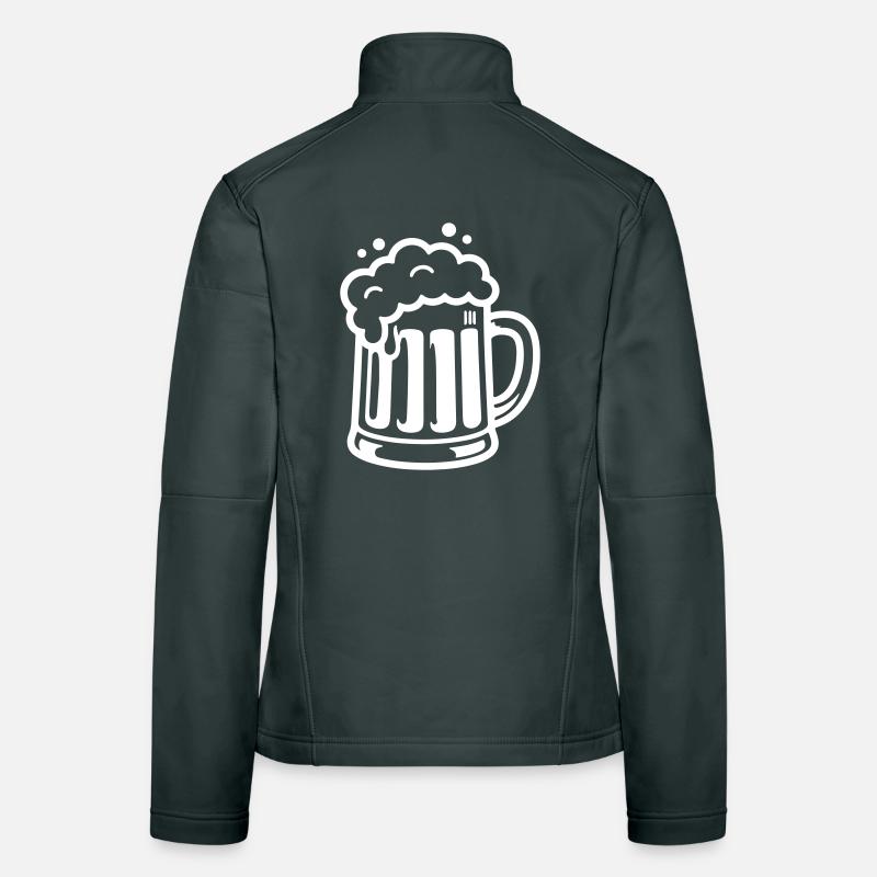 Beer Mug Comic Beer Women's Softshell Jacket