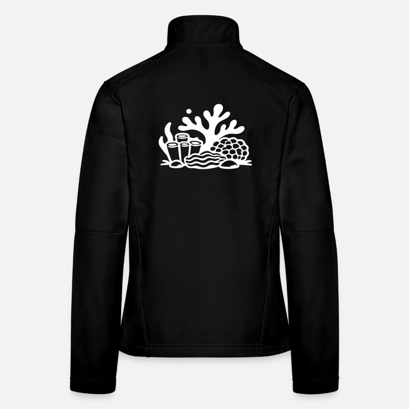 Océan récif corallien Veste en tissu softshell Femme