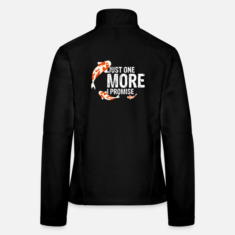 Encore un poisson koi, je te le promets, étang drôle. Veste en tissu softshell Femme