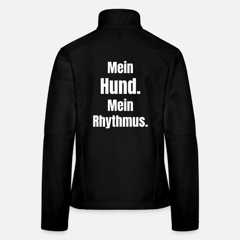 Mon chien Mon rythme Veste en tissu softshell Femme