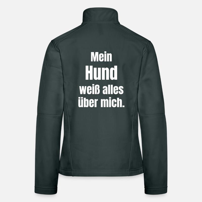 Mon chien sait tout de moi Veste en tissu softshell Femme
