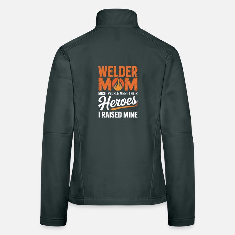 Maman soudeuse j’ai élevé la mine, soudeurs héros Veste en tissu softshell Femme