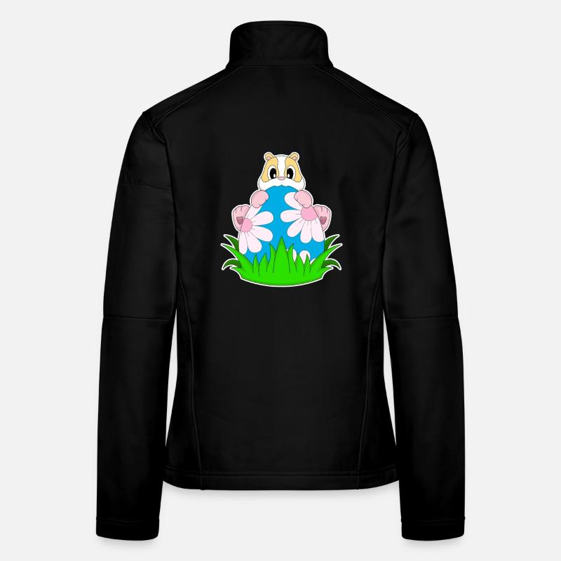 Hamster Easter Easter Egg Women's Softshell Jacket