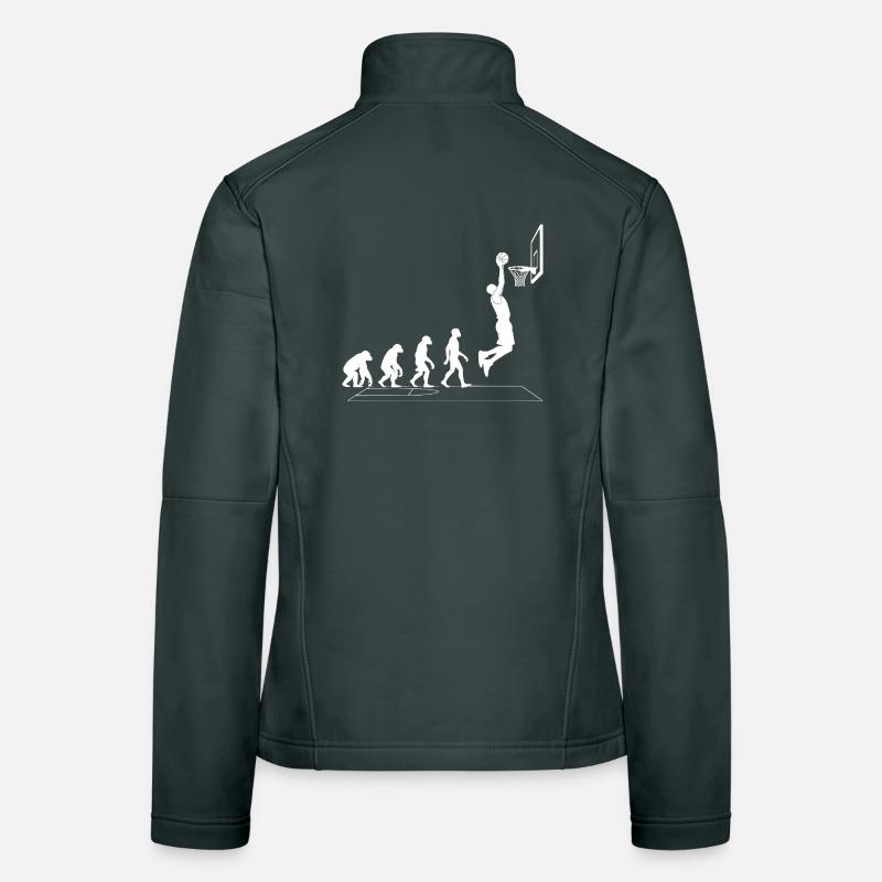 Évolution du dunking sur le terrain au basket-ball Veste en tissu softshell Femme