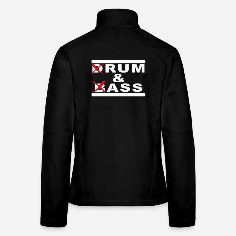 Rum & Ass – Jeu de mots Drum and Bass Veste en tissu softshell Femme