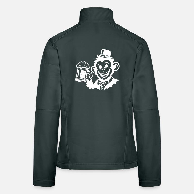 Affe Bräutigam Junggeselle Frauen Softshelljacke