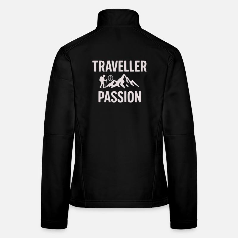 Reiseleidenschaft Bergwandern - Traveller Passion Frauen Softshelljacke