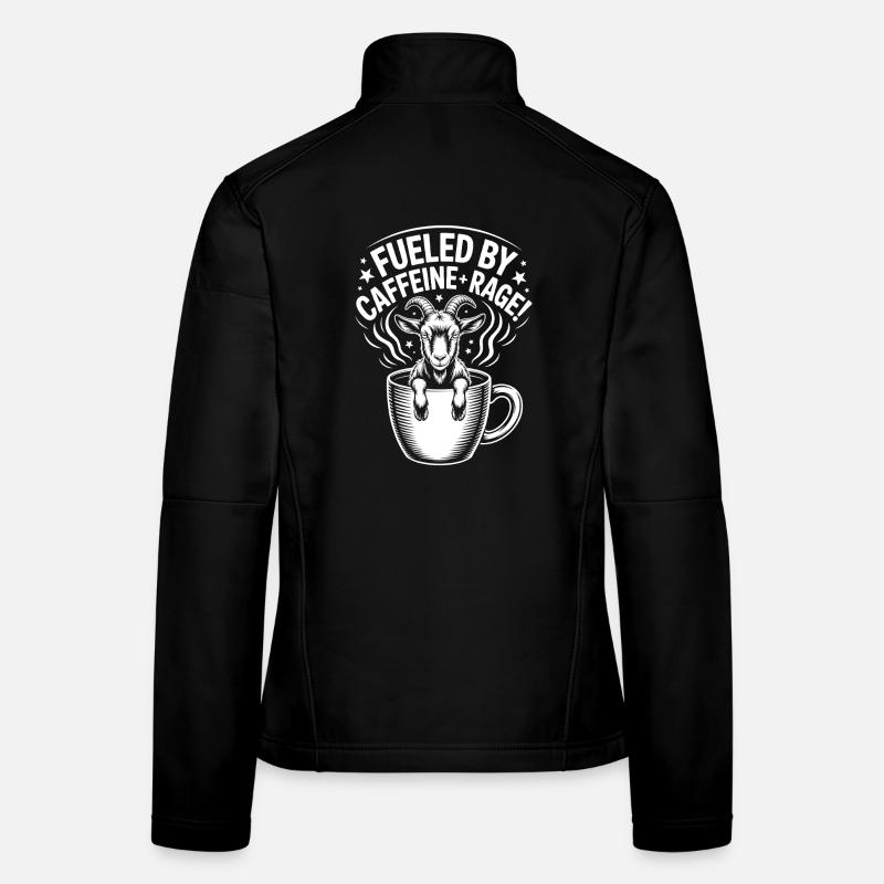 Coffee Sayings Caffeine Funny Coffee Gift Women's Softshell Jacket