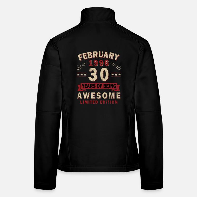 30e anniversaire – Millésime – février 1996 Veste en tissu softshell Femme