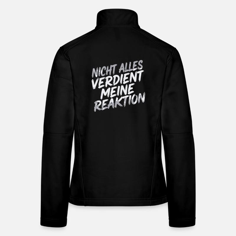 Zero reaction - I don't care Women's Softshell Jacket