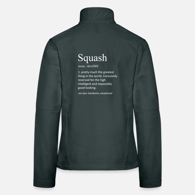 Définition de la courge : Citation drôle de jeu de mots dans le dictionnaire Veste en tissu softshell Femme