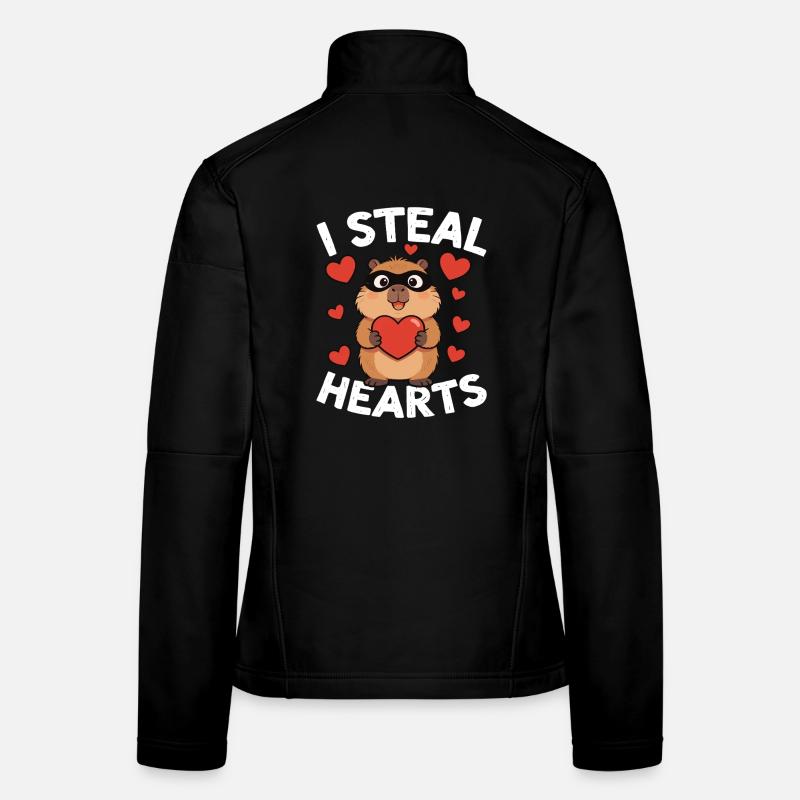 Ich stehle den Hamster der Herzen Frauen Softshelljacke