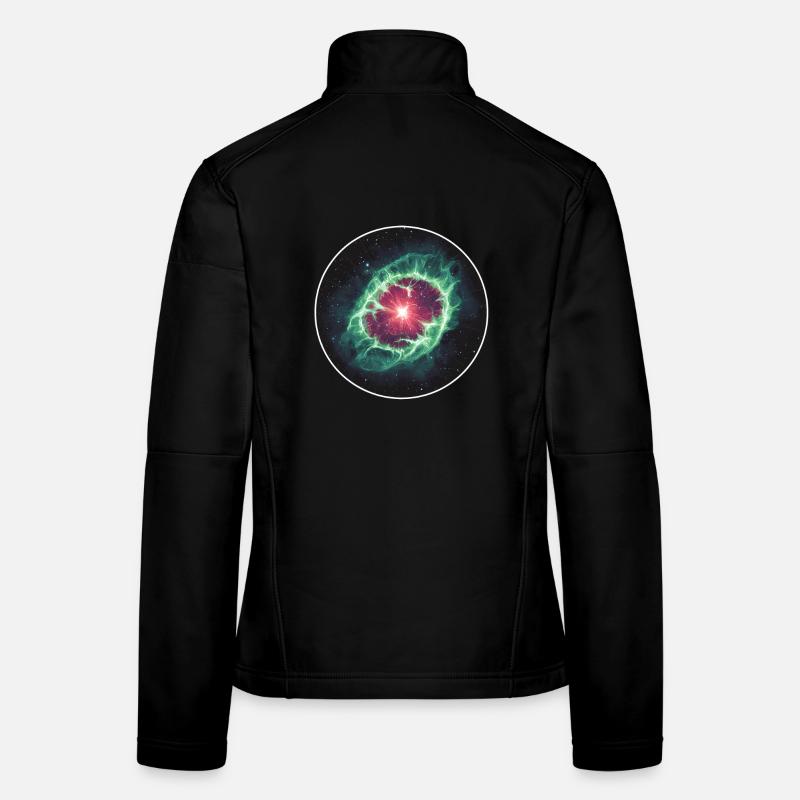 Astronomy Space Planetary Nebula Shell Women's Softshell Jacket