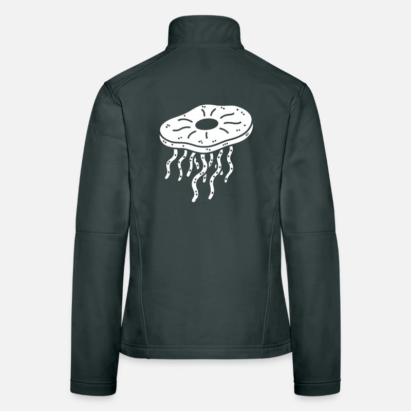 Minimalist Kombucha SCoby Tea Jellyfish Women's Softshell Jacket