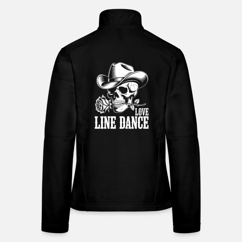 Knochen Cowboy Liebe Line Dance Frauen Softshelljacke