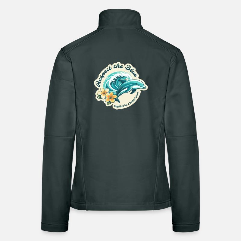 Protéger le Bleu - Dolphin Veste en tissu softshell Femme