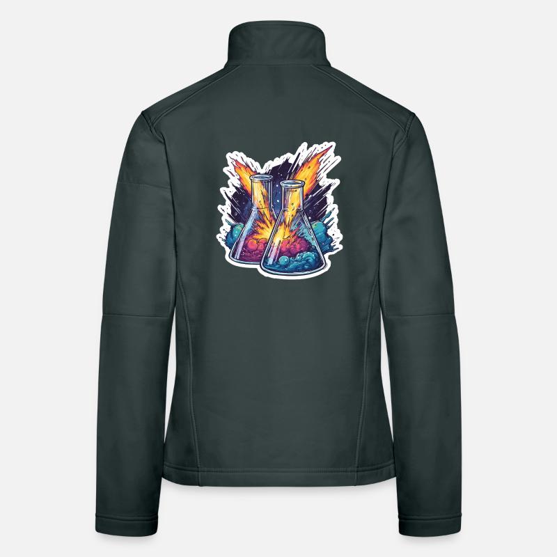 Lab Geek Bildungsquadrantid Meteorstrom-Erlebnis Frauen Softshelljacke