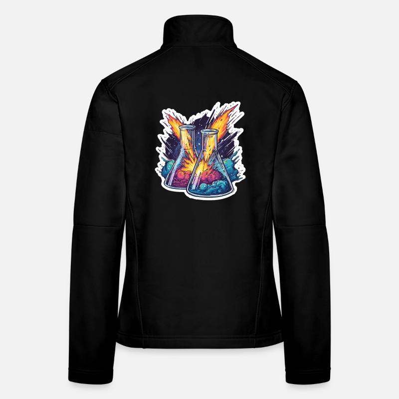 Laboratoire Geek Éducatif Expérience de la pluie de météores Quadrantide Veste en tissu softshell Femme