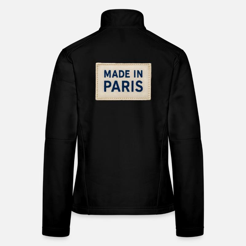 Patch Fait à Paris Tissu Veste en tissu softshell Femme